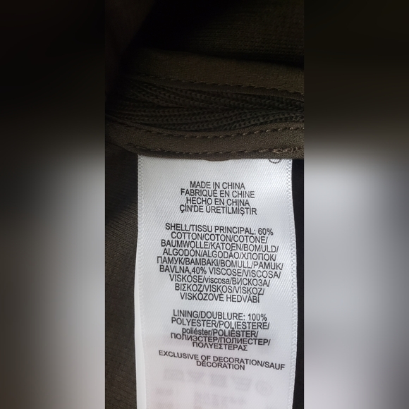 Polo Ralph Lauren Knit Olive Double-Breasted Women's Knit Blazer Size 12 - Picture 5 of 9